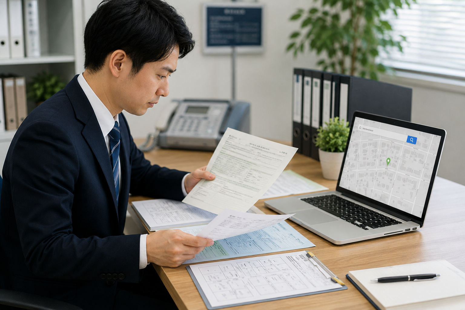 権利証・課税明細書・法務局・オンライン検索から家屋番号を調べるイメージ