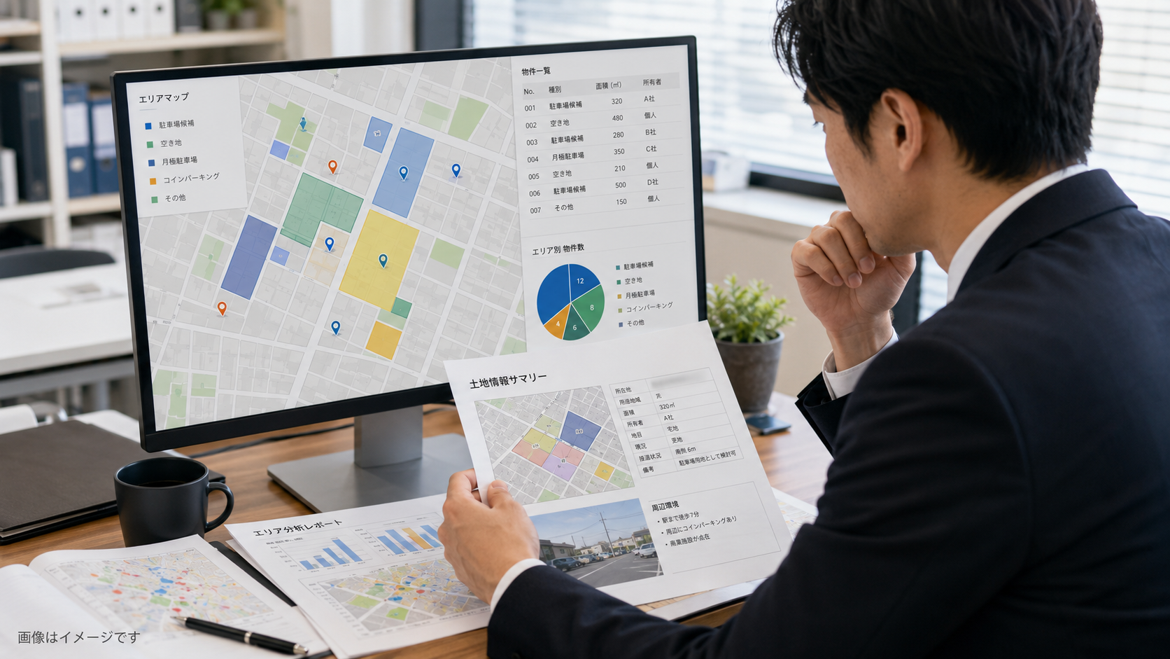 駐車場オーナーの課題に合わせて売却・土地活用・借換え・相続対策を比較するイメージ