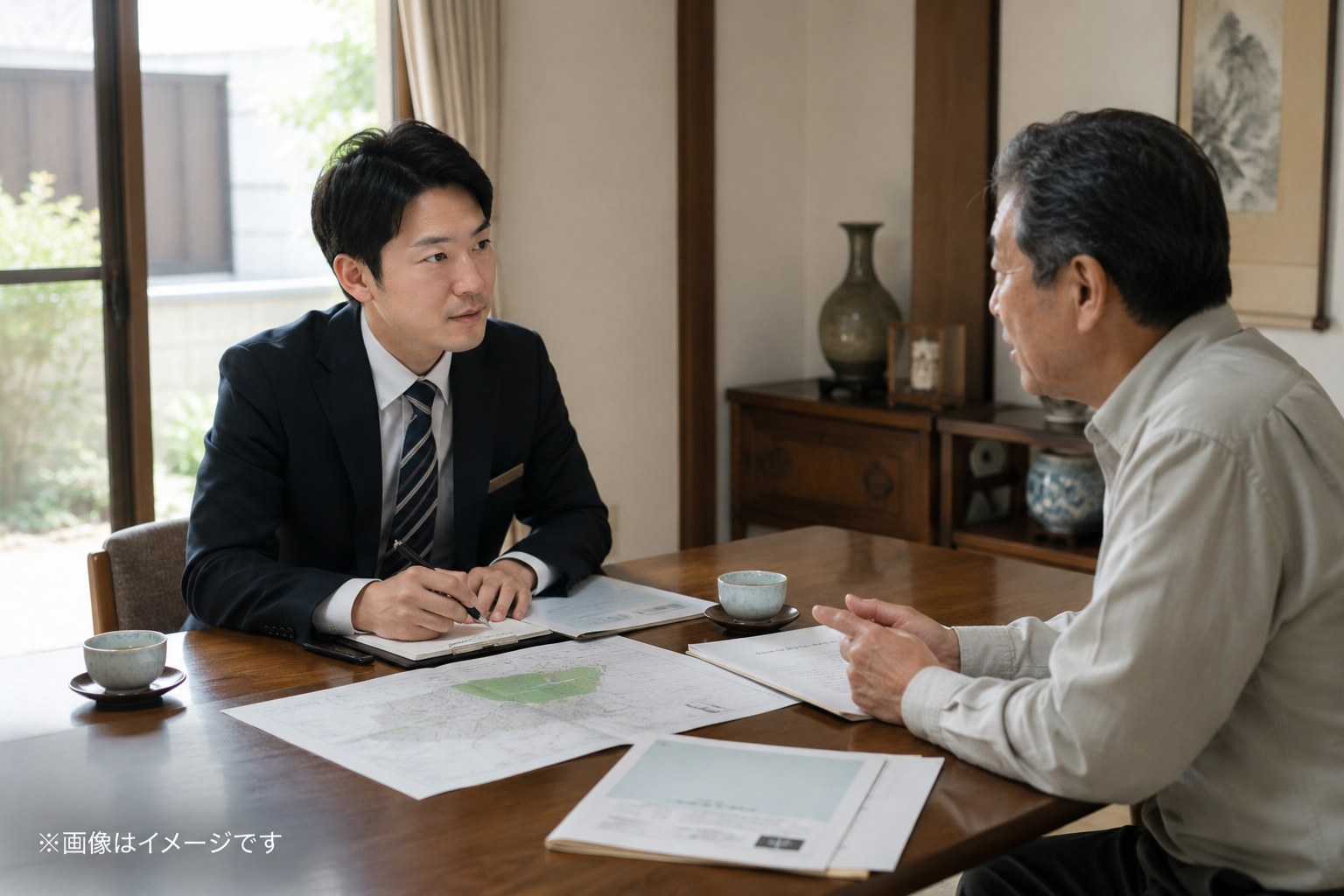 地主候補を物件・所有者・タイミングの3軸で優先順位付けする図