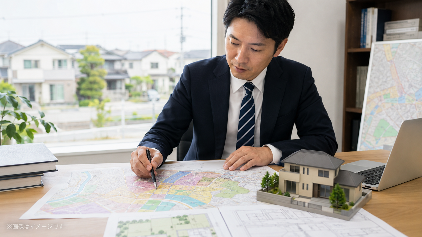 住居系用途地域8種類を低層住宅から幹線道路沿いまで比較するイメージ