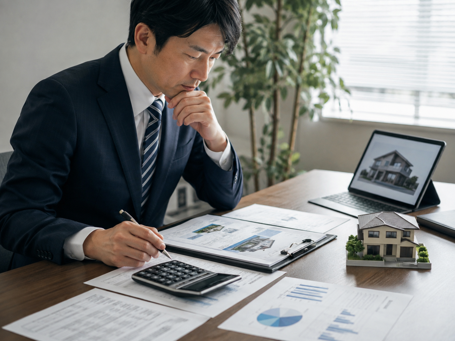 不動産価値・抵当権・追加融資余地を表すリアル調イメージ 