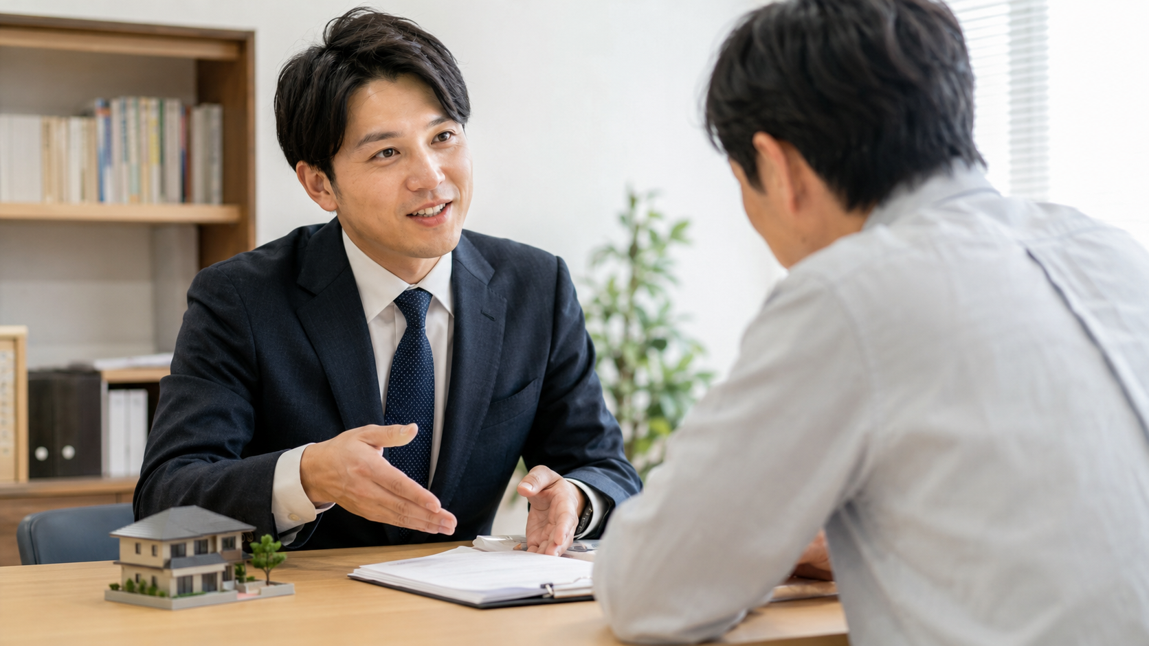 相続した不動産の名義変更について相談するイメージ