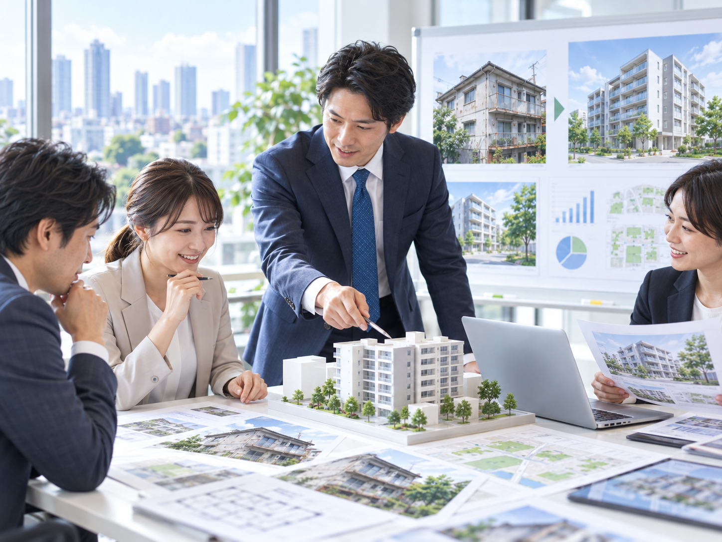 地図上の築年数条件から築古アパート候補を絞り所有者・登記情報を確認する不動産チェッカー活用イメージ