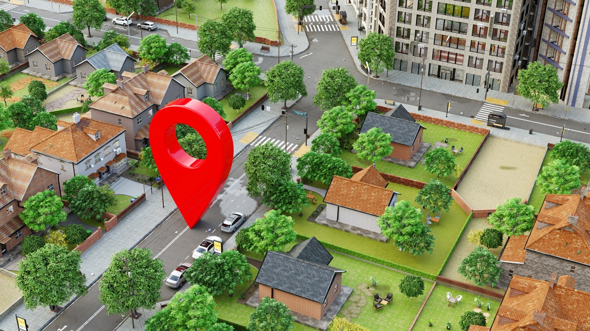登記簿謄本や公図で地番を確認するイメージ