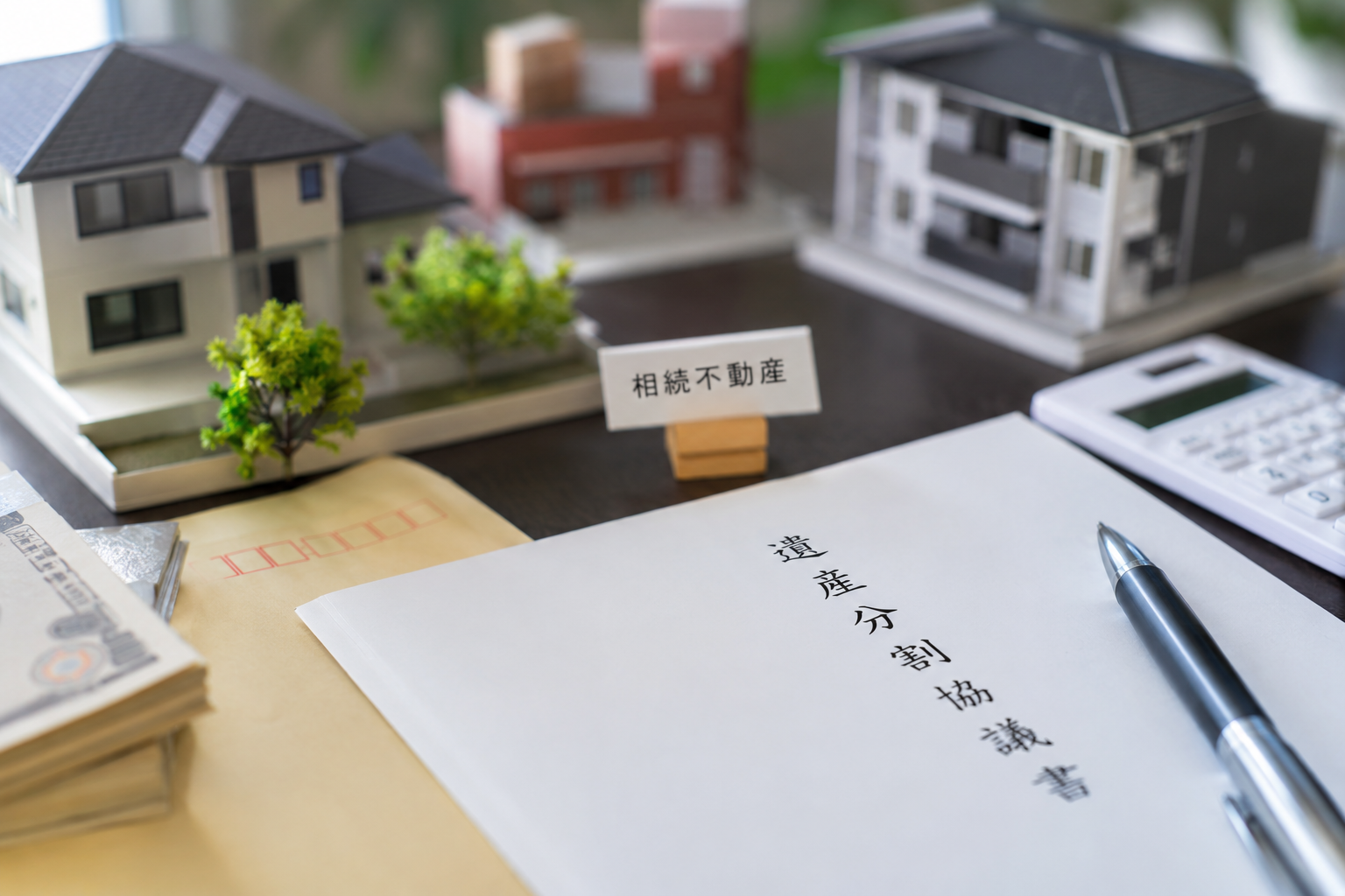 相続後の不動産について売却や活用を検討するイメージ