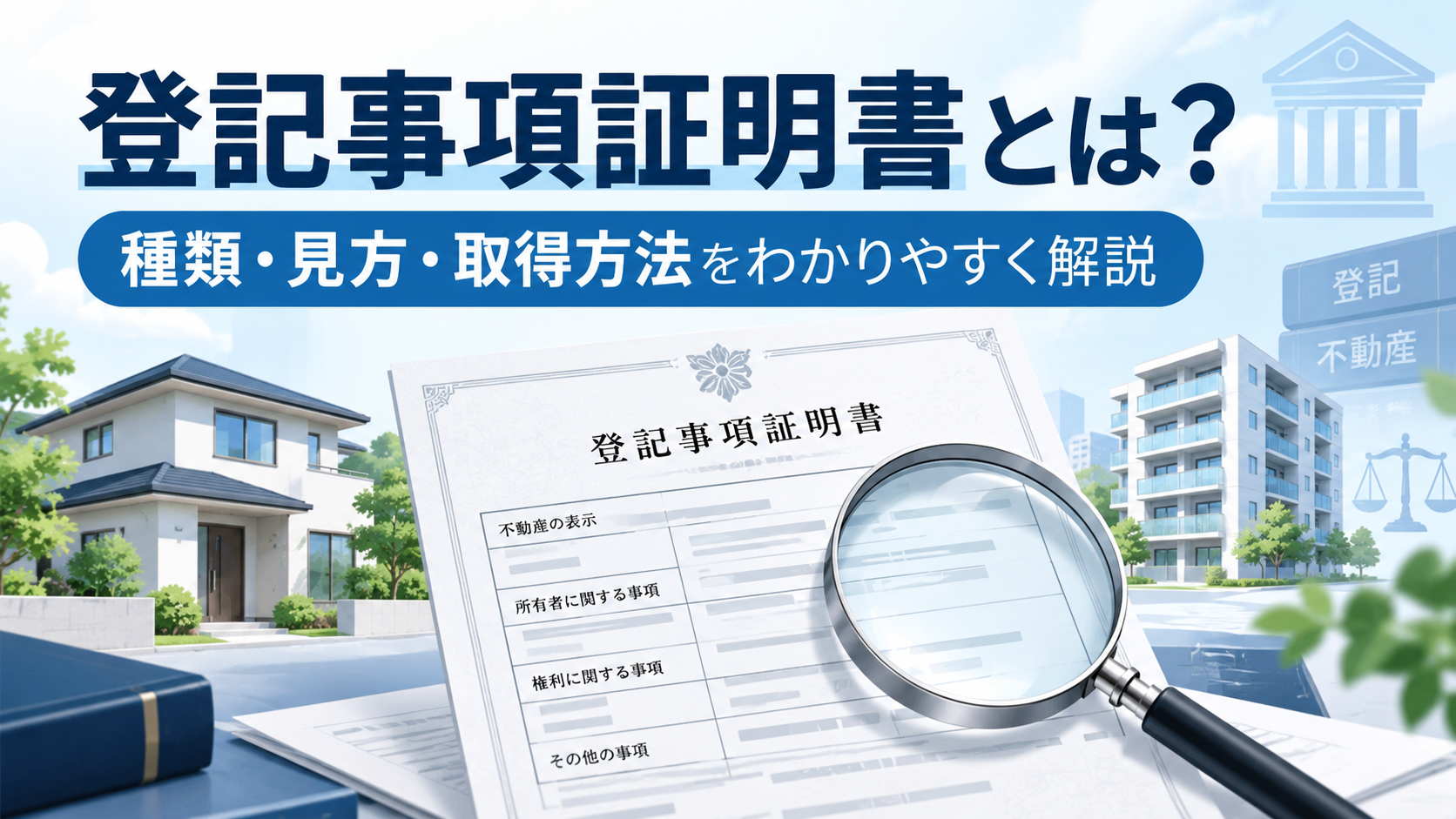 登記事項証明書とは?種類・見方・取得方法を図解で解説する記事サムネイル
